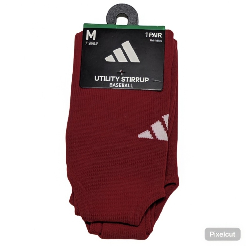 Adidas Aeroready Unisex Maroon Baseball Stirrup Socks Size: Medium